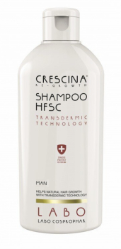 Crescina Transdermic HFSC шампунь для возобновления роста волос для мужчин, 200 мл