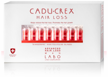 Caducrex ампулы против выпадения волос для мужчин при средней стадии выпадения (20 ампул) 