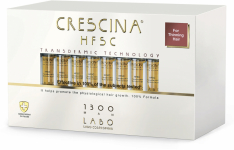 Crescina Transdermic HFSC 1300 для мужчин лосьон для возобновления роста волос (20 ампул в упаковке)